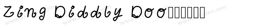Zing Diddly Doo字体转换